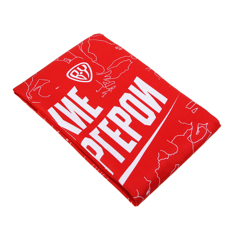 BY Русские супергерои Полотенце быстросохнущее из микрофибры 70х150см, 200гр/м, красный, арт.№ 484-170