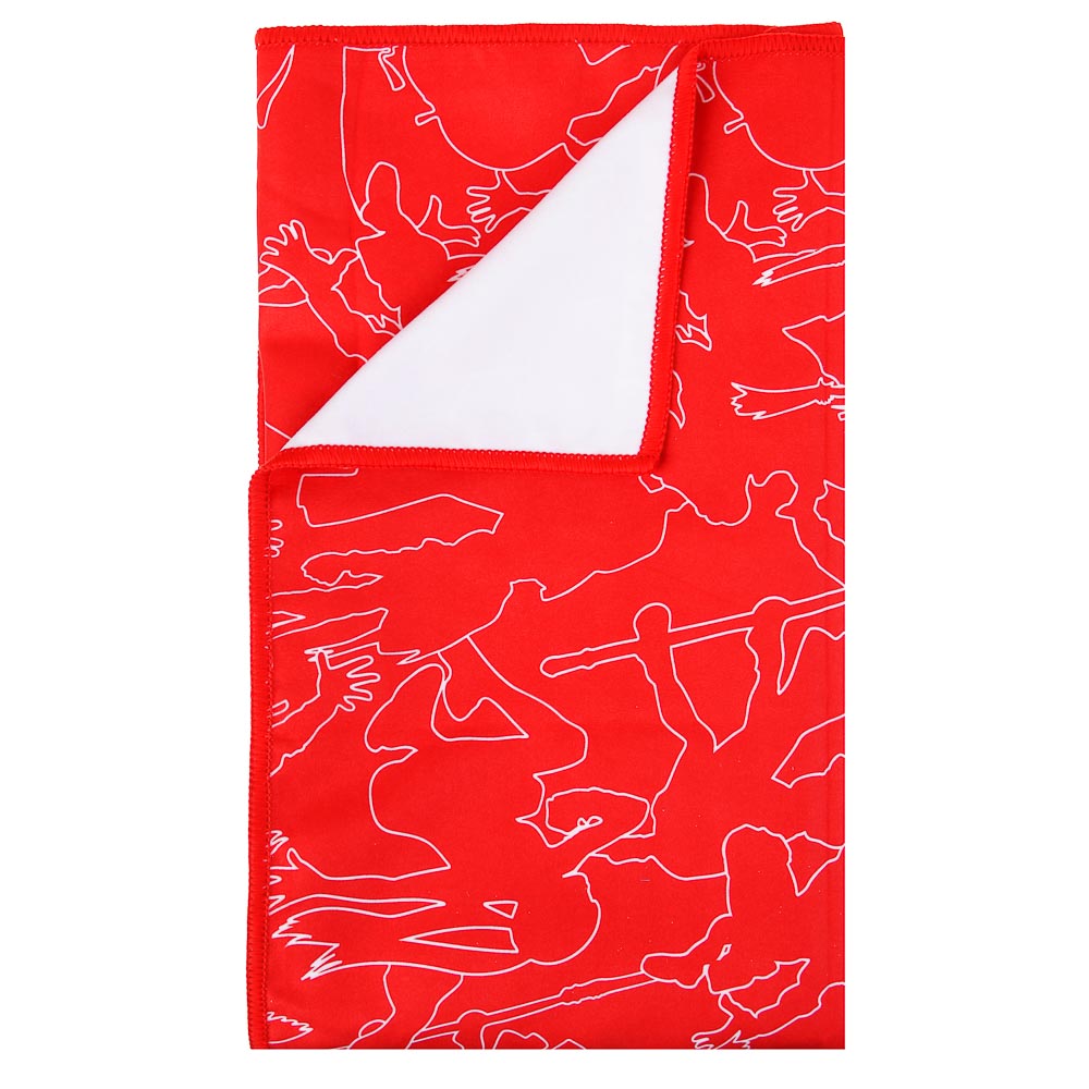 BY Русские супергерои Полотенце быстросохнущее из микрофибры 70х150см, 200гр/м, красный, арт.№ 484-170