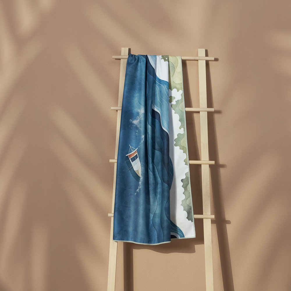 PROVANCE Саммер Полотенце пляжное из микрофибры 70х150см, 100% полиэстер, океан, арт.№ 496-035