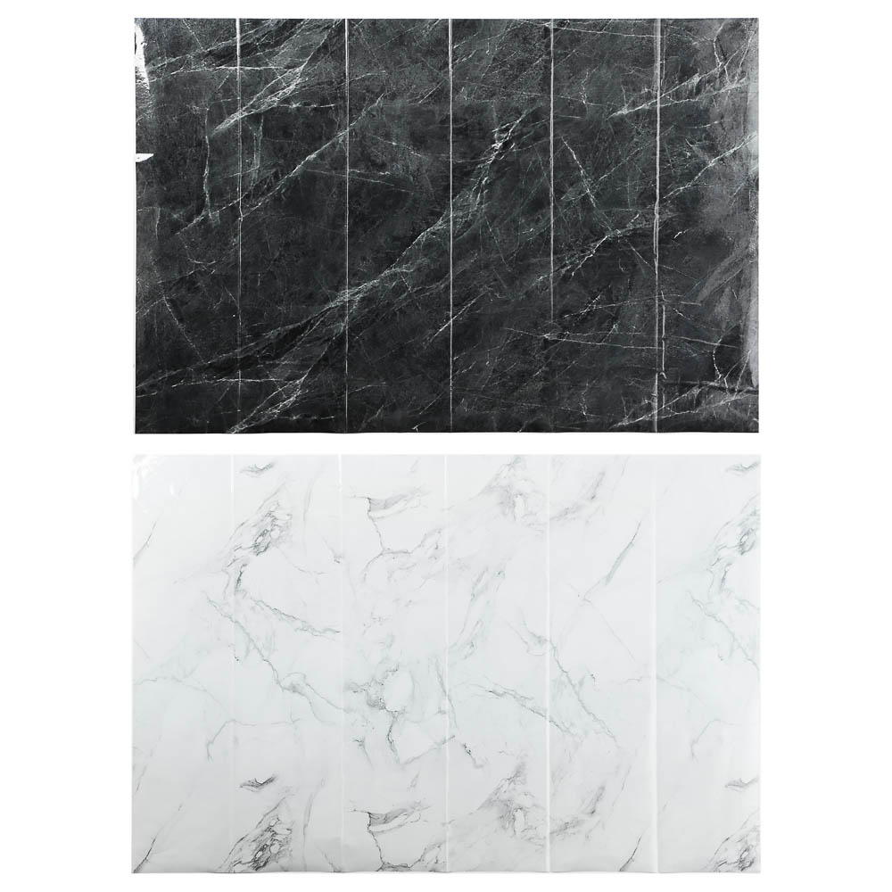 Наклейка на кафель тм VETTA Мрамор, ПВХ, 60x90см, 2 дизайна, арт.№ 416-310