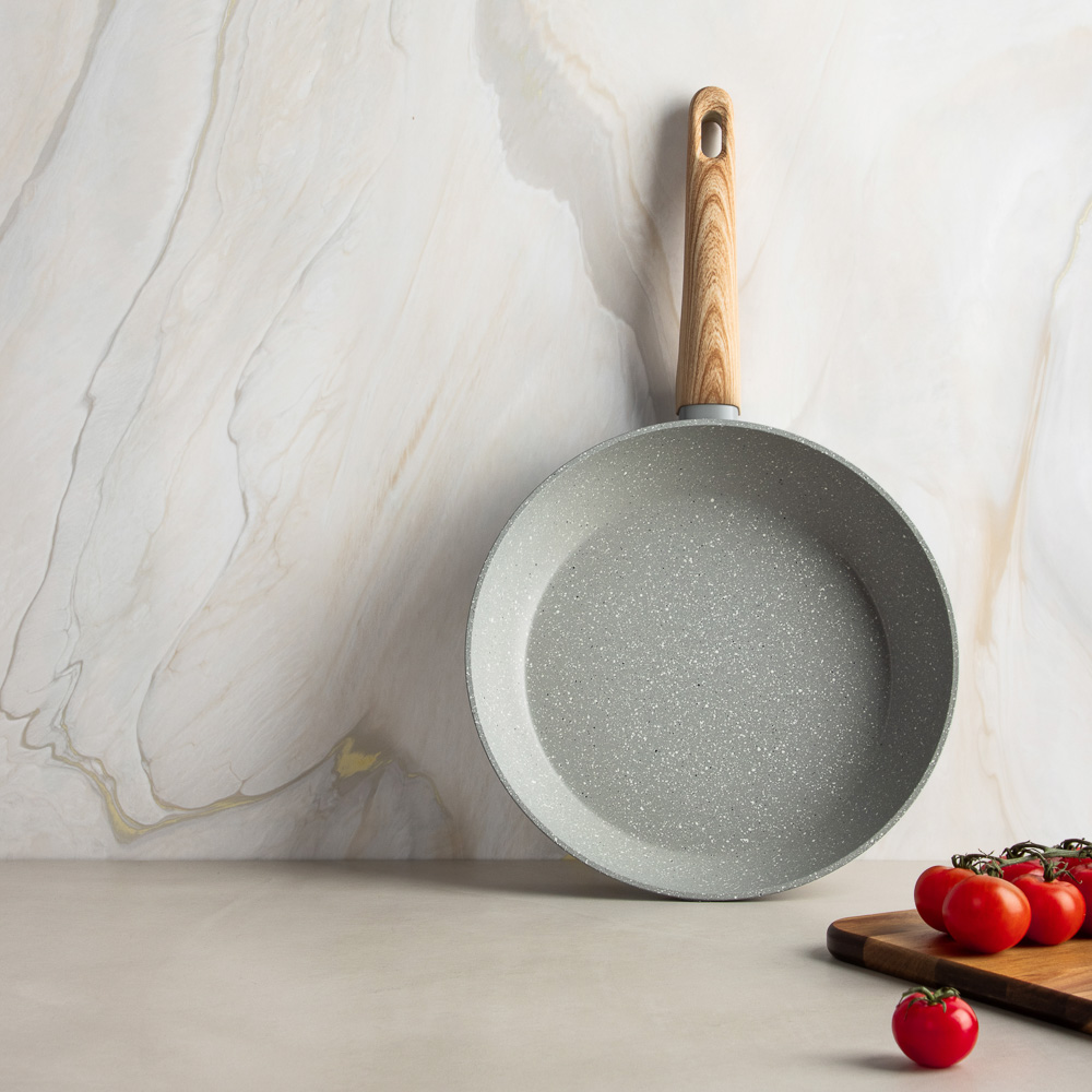 SATOSHI Берг Сковорода литая d26см, антипригарное покрытие Мрамор, индукция, арт.№ 846-737