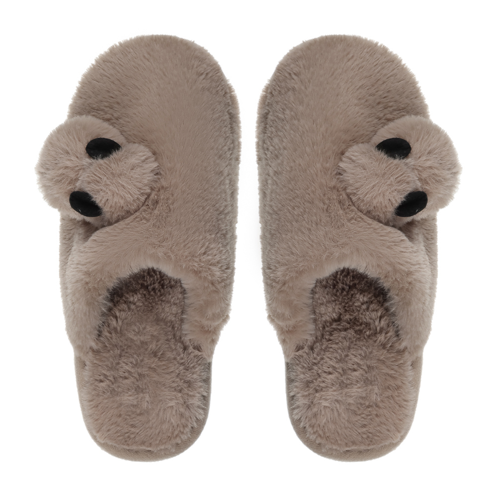 Обувь домашняя кролик, размер 40-41, цвет бежевый, #7, арт.№ 299-267