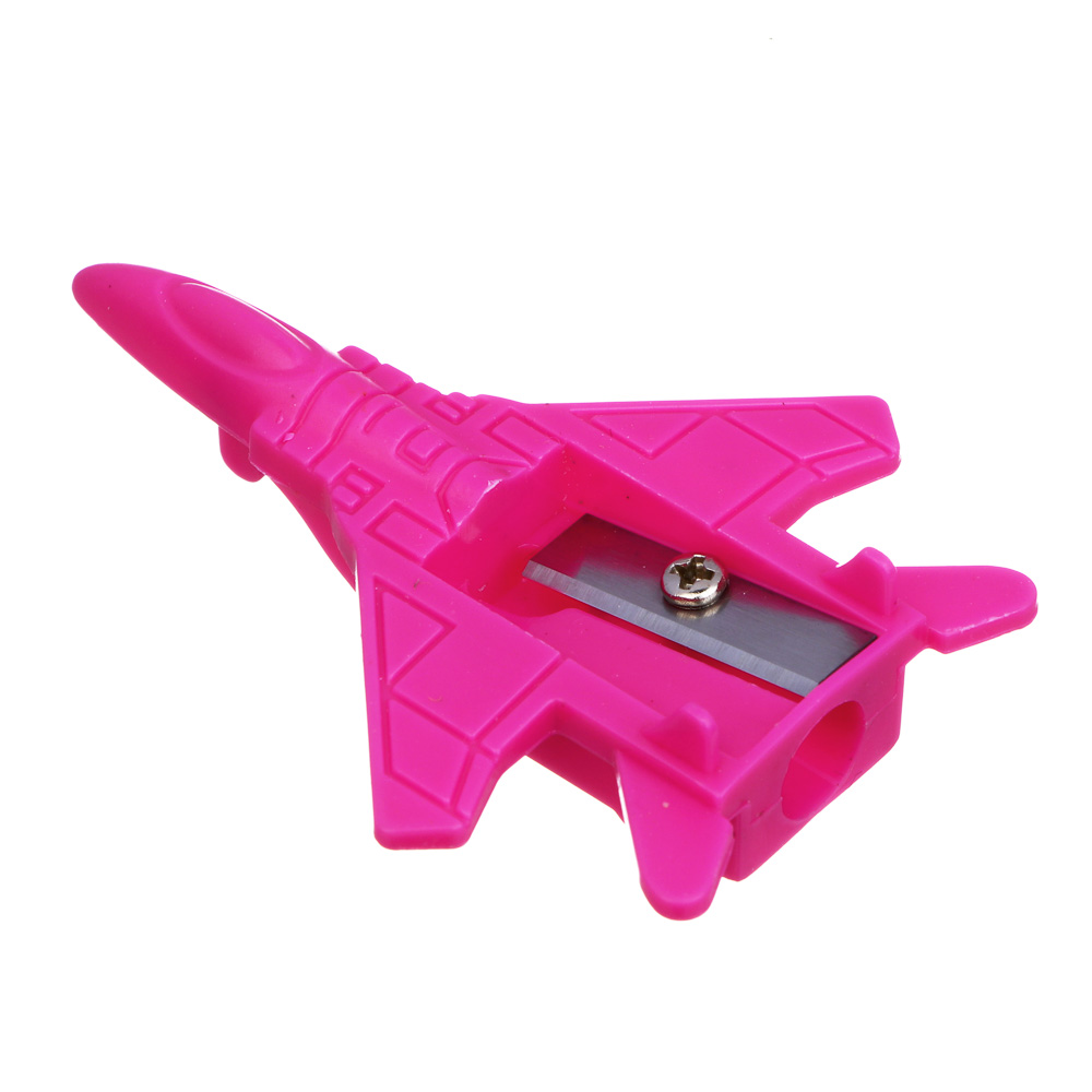 Точилка в форме машинки и самолета, 2 диз., 4 цвета, 1 отверстие, арт.№ 576-066