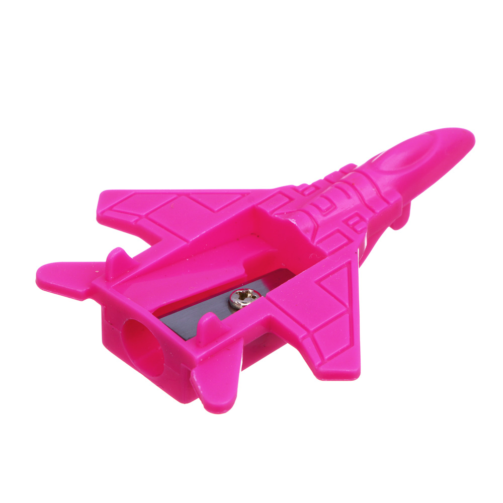 Точилка в форме машинки и самолета, 2 диз., 4 цвета, 1 отверстие, арт.№ 576-066