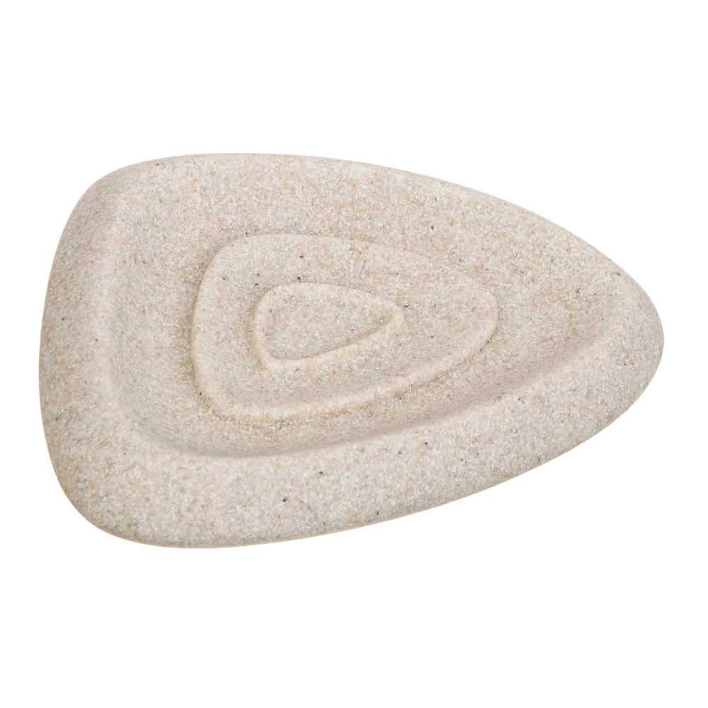 Мыльница тм VETTA Дюна, смола (полирезин), бежевый, 13,5x10,5x2,5см, арт.№ 463-562