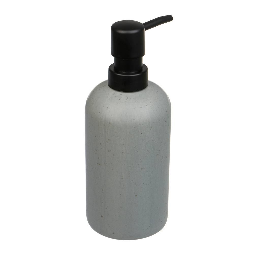 Диспенсер для жидкого мыла тм VETTA Сиена, 350мл, доломит, серый, 7,2x7,2x18,4см, арт.№ 463-565