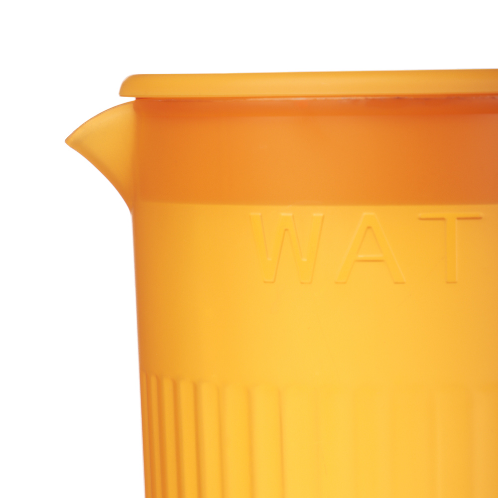 Набор кувшин для воды с крышкой 2л, 4 стакана, 2 цвета, пластик, арт.№ 861-561