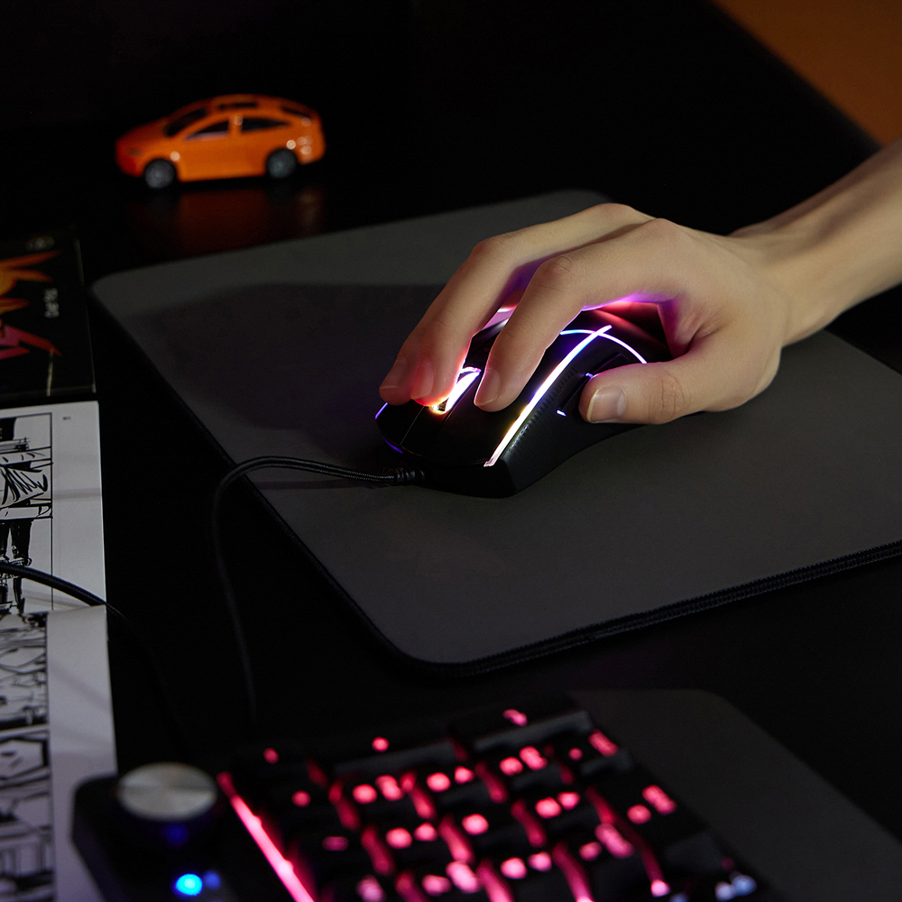 BY Игровая мышь проводная Rifle 7000dpi,7D,A725F,RGB,220см, арт.№ 405-051