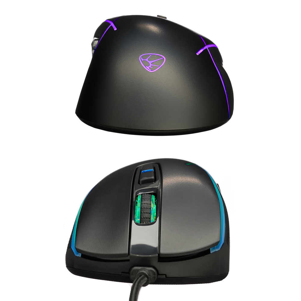 BY Игровая мышь проводная Rifle 7000dpi,7D,A725F,RGB,220см, арт.№ 405-051