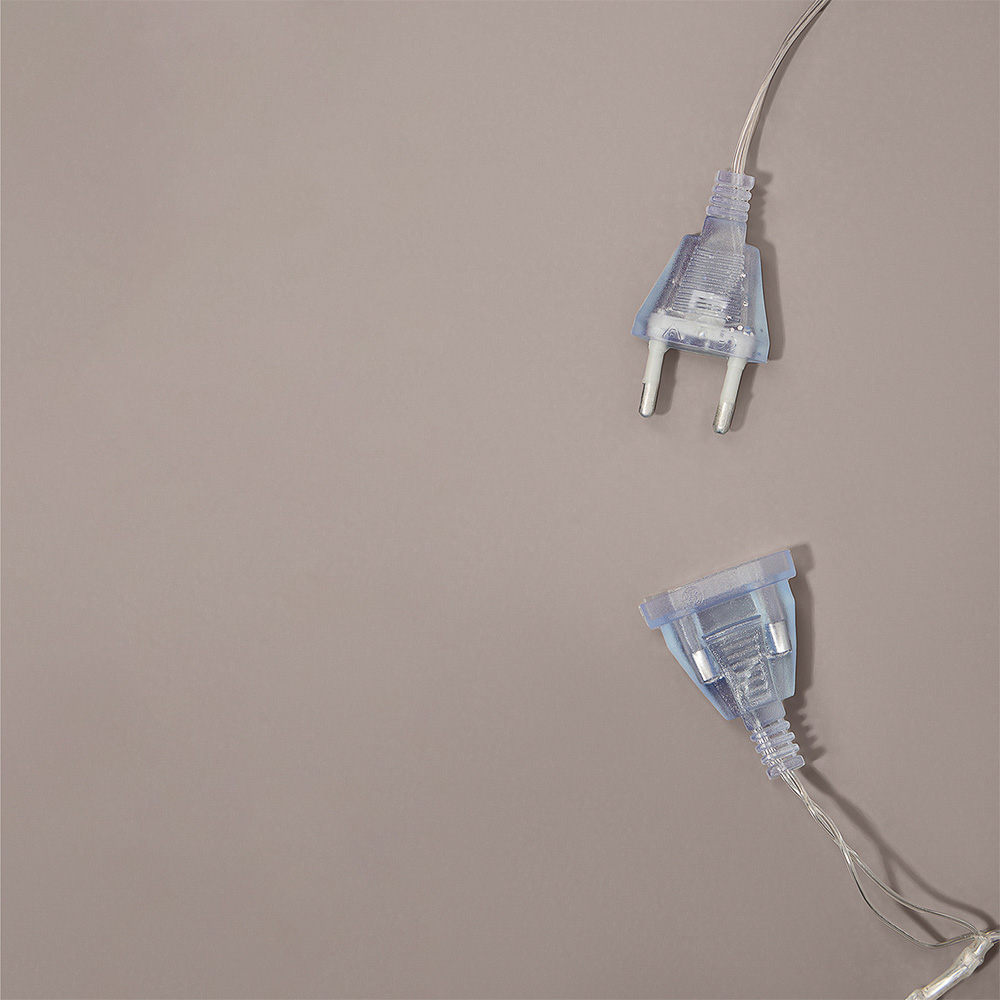 Гирлянда бахрома 3x0.5x0,7 м СНОУ БУМ, 96 LED ламп, постоянное свечение шампань, ПВХ прозрачный, коннектор, 220В, арт.№ 382-041