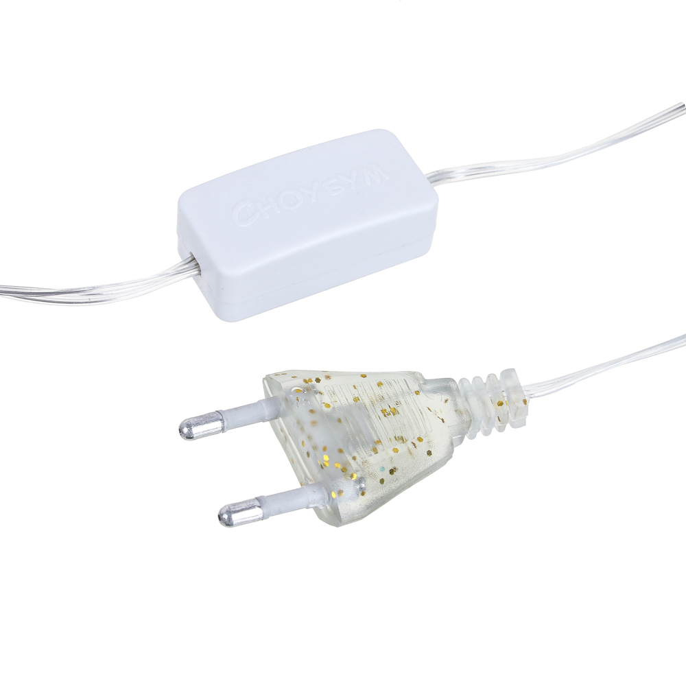 Гирлянда бахрома 3х1 м СНОУ БУМ, 152 LED, постоянное свечение шампань, ПВХ прозрачный, коннектор, 220В, арт.№ 382-043