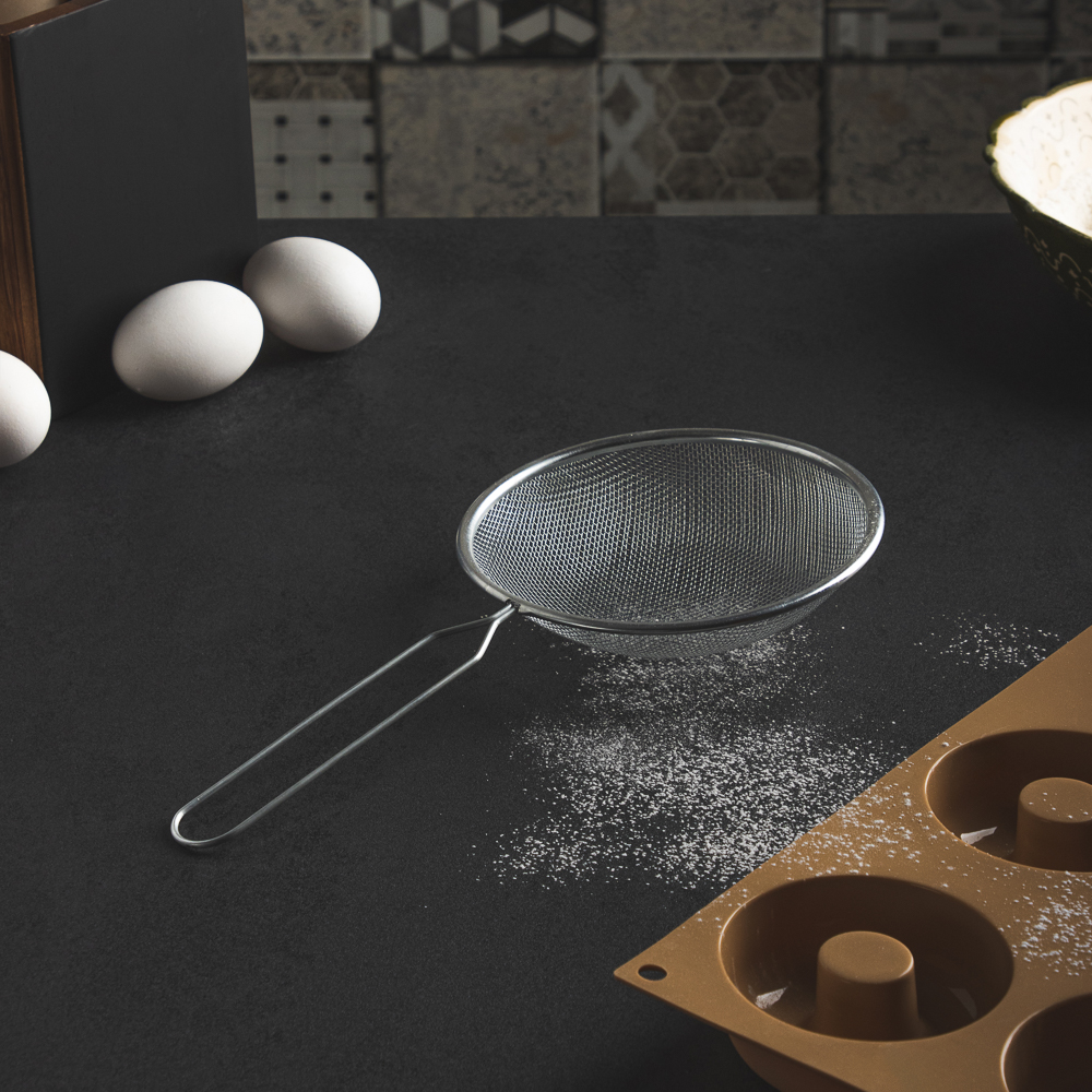 Сито с ободом и ручкой 14см, металл, арт.№ 886-062