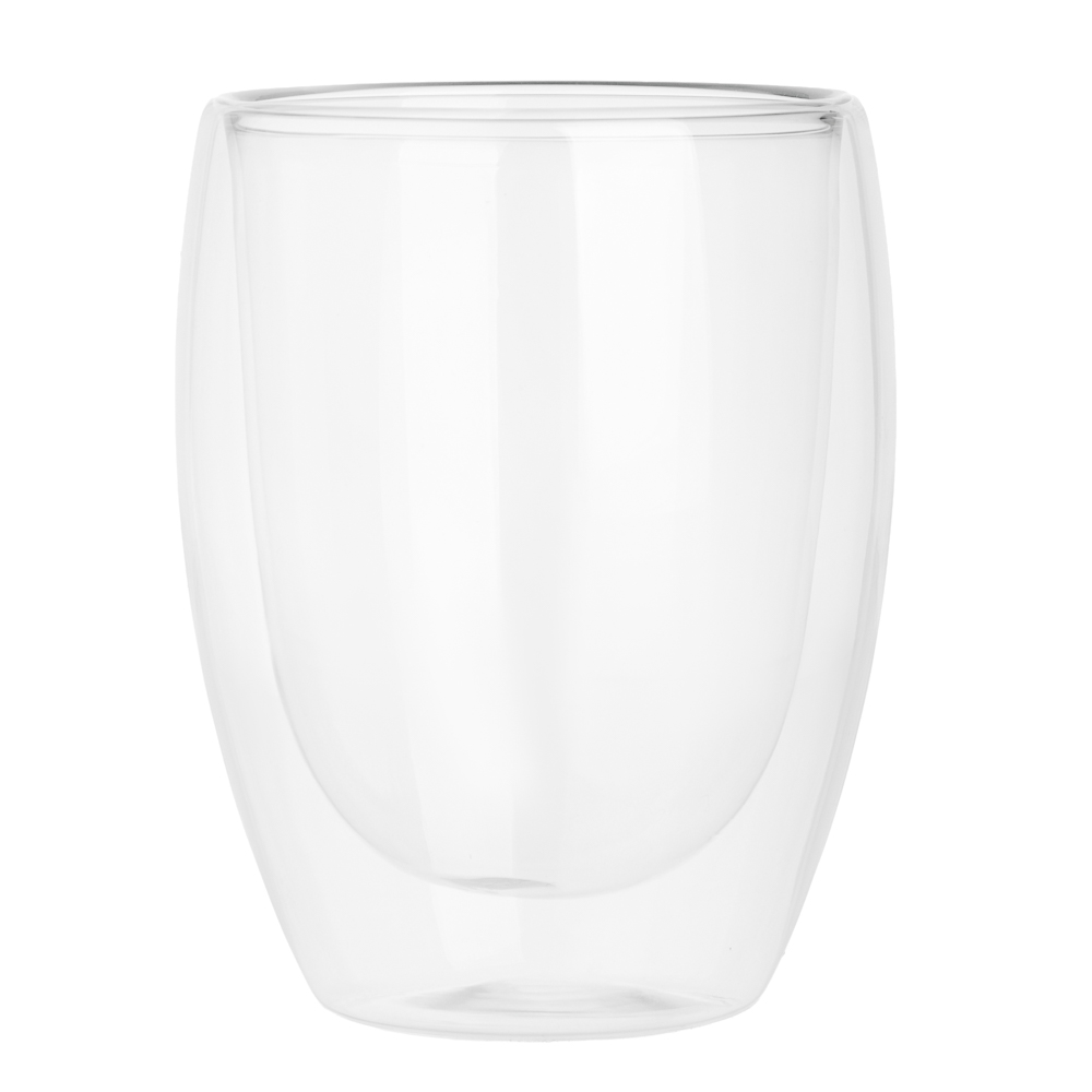 Стакан с двойными стенками тм MILLIMI Симпл, 350мл, стекло, арт.№ 878-688