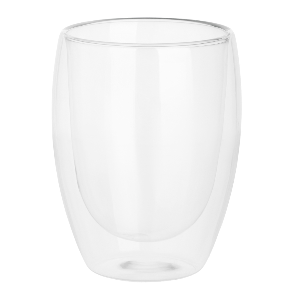 Стакан с двойными стенками тм MILLIMI Симпл, 350мл, стекло, арт.№ 878-688