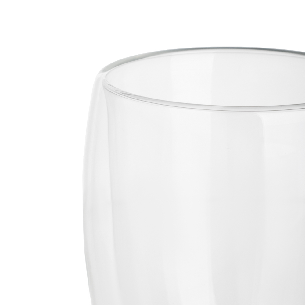 Стакан с двойными стенками тм MILLIMI Симпл, 350мл, стекло, арт.№ 878-688