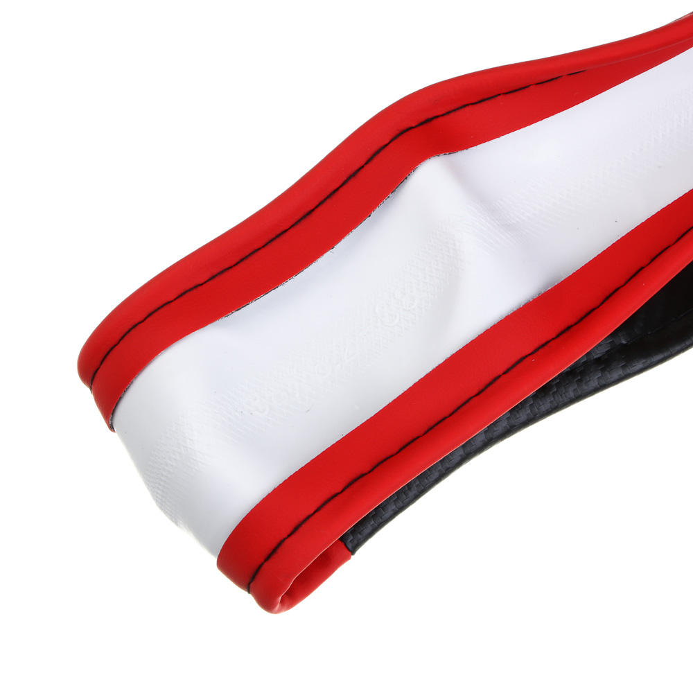 ЕРМАК Оплетка руля, Карбон - А, черная с красными вставками, размер М, полиуретан(PU), арт.№ 708-435