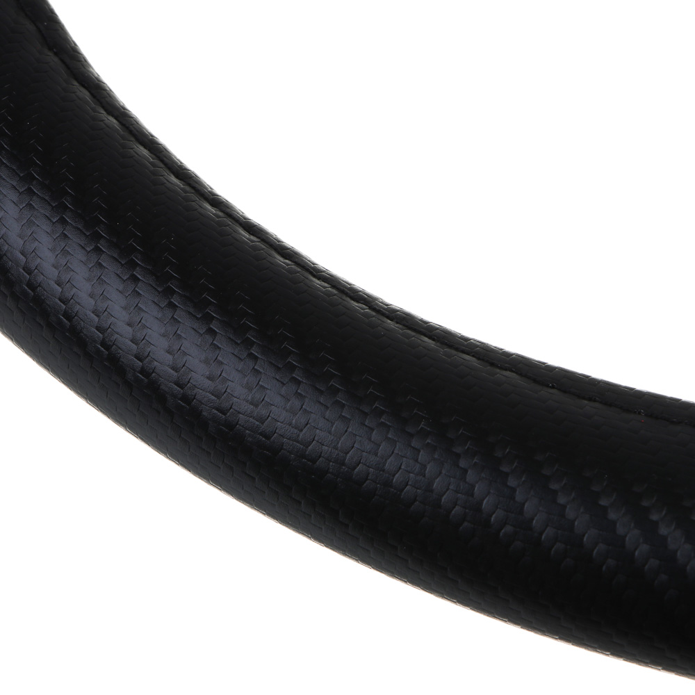 ЕРМАК Оплетка руля, Карбон - В, черная с черными вставками, + красный, размер М, полиуретан(PU), арт.№ 708-436