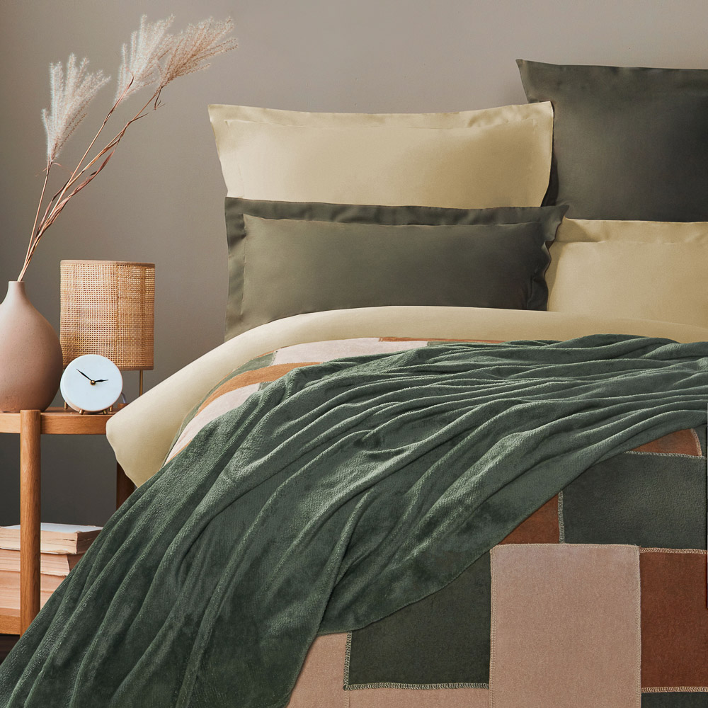 BY COLLECTION Простыня на резинке 200х200х25см, 100% хлопок, песочный, арт.№ 432-213