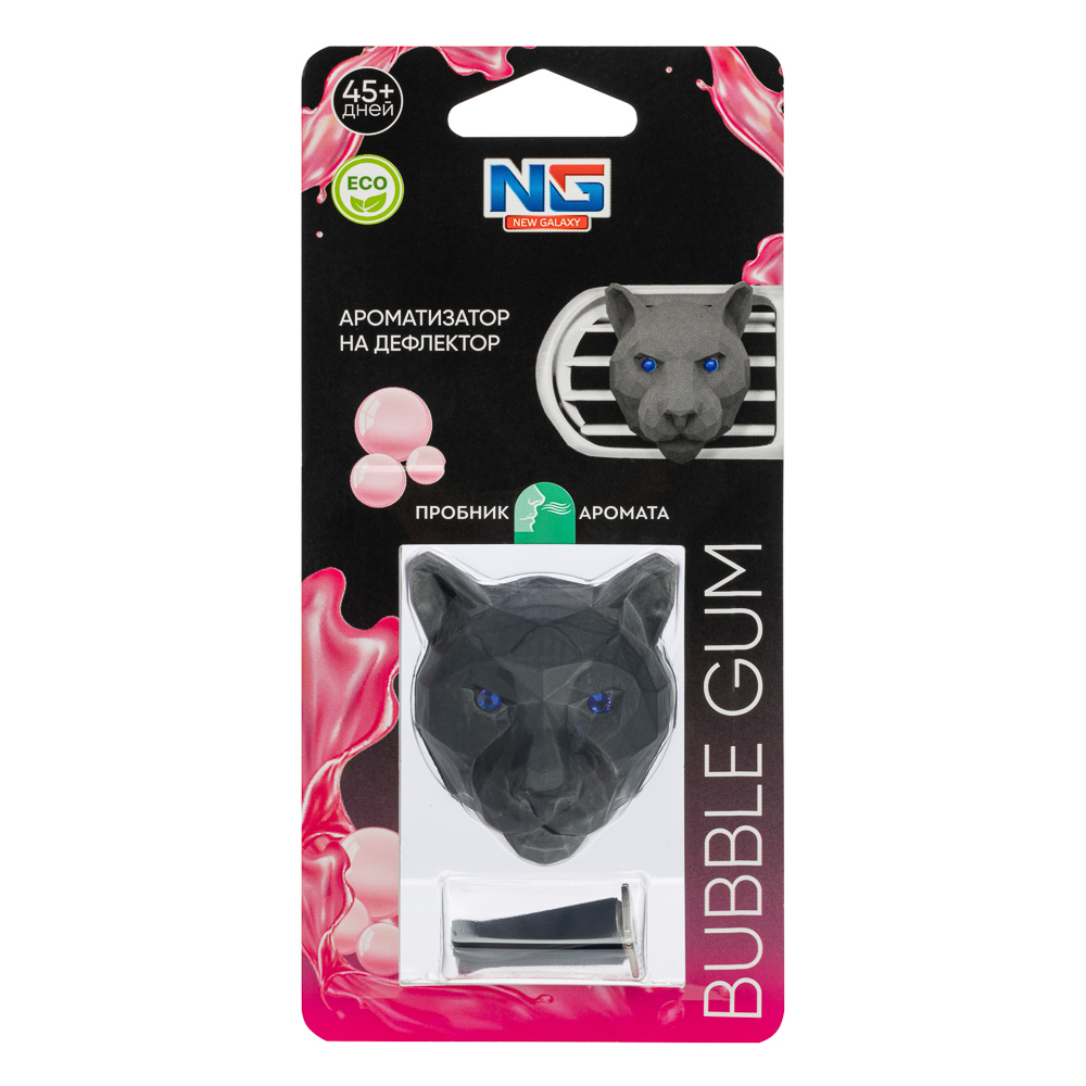 NEW GALAXY Ароматизатор 3D Пантера, Bubble Gum, арт.№ 794-637