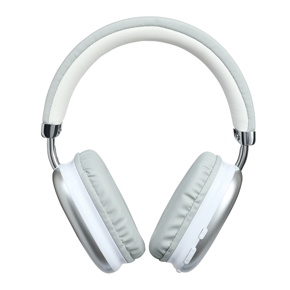 Наушники беспроводные полноразмерные BY CrystalPods, 400мАч, BT5.3, серебро, арт.№ 410-098