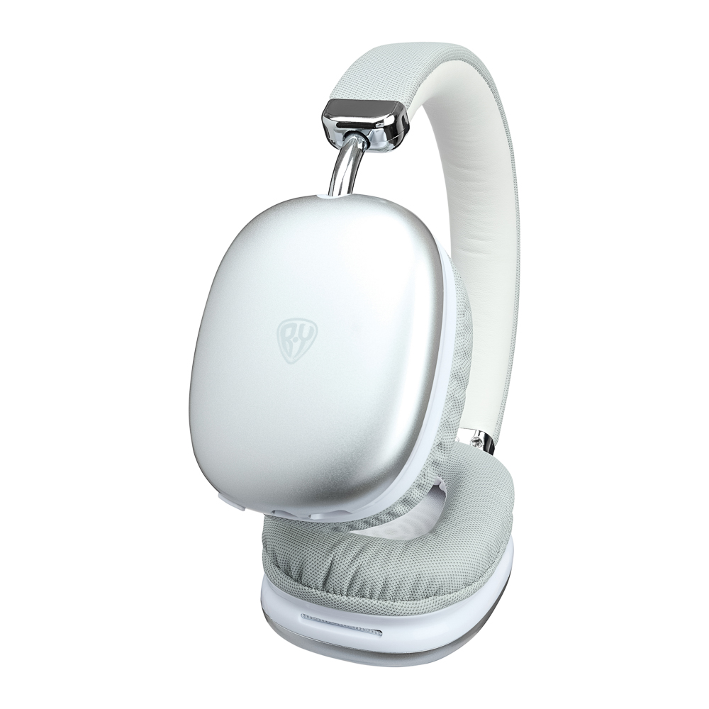 Наушники беспроводные полноразмерные BY CrystalPods, 400мАч, BT5.3, серебро, арт.№ 410-098