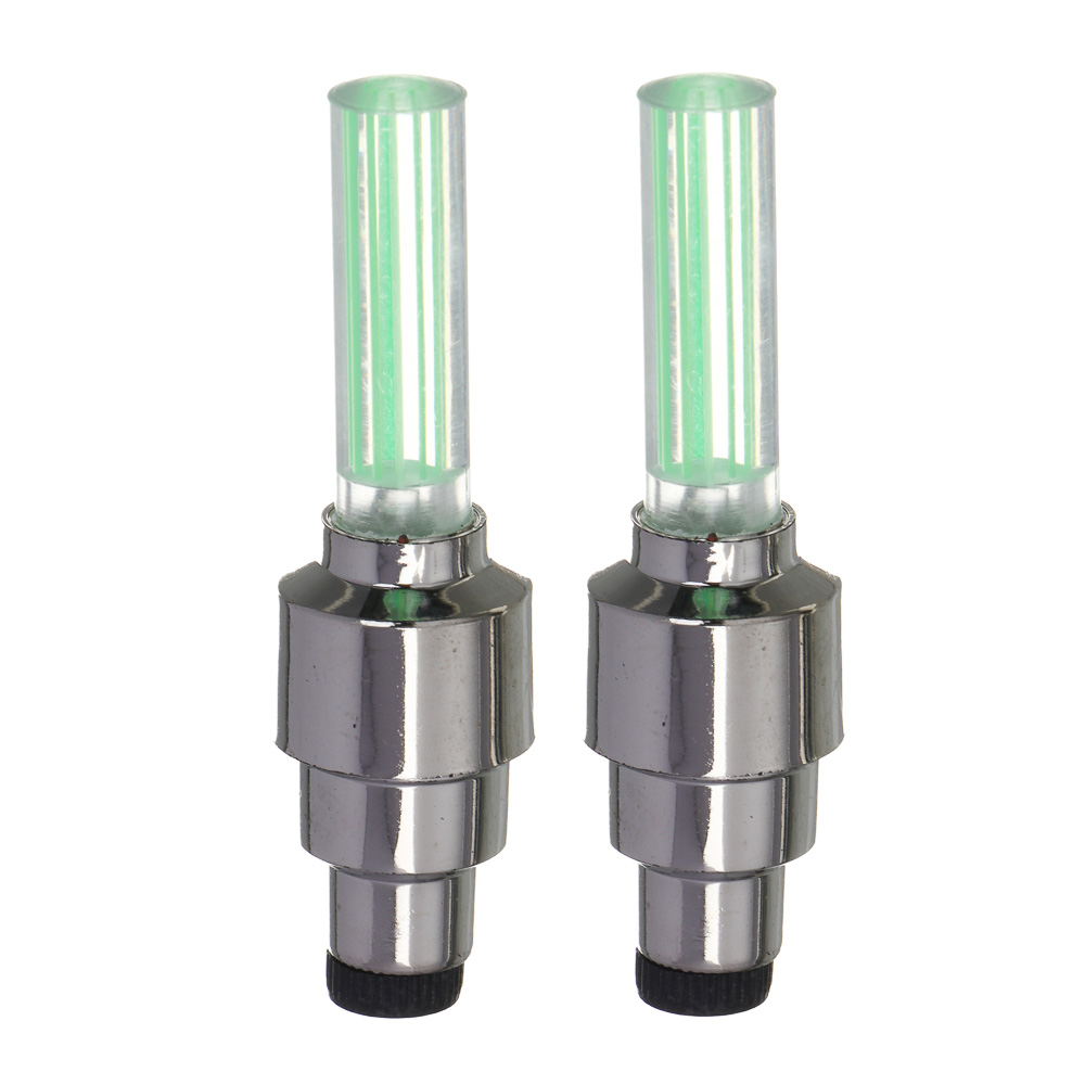 РОКОТ Набор 2шт колпачков на ниппель светящихся при движении, зеленый, арт.№ 754-048