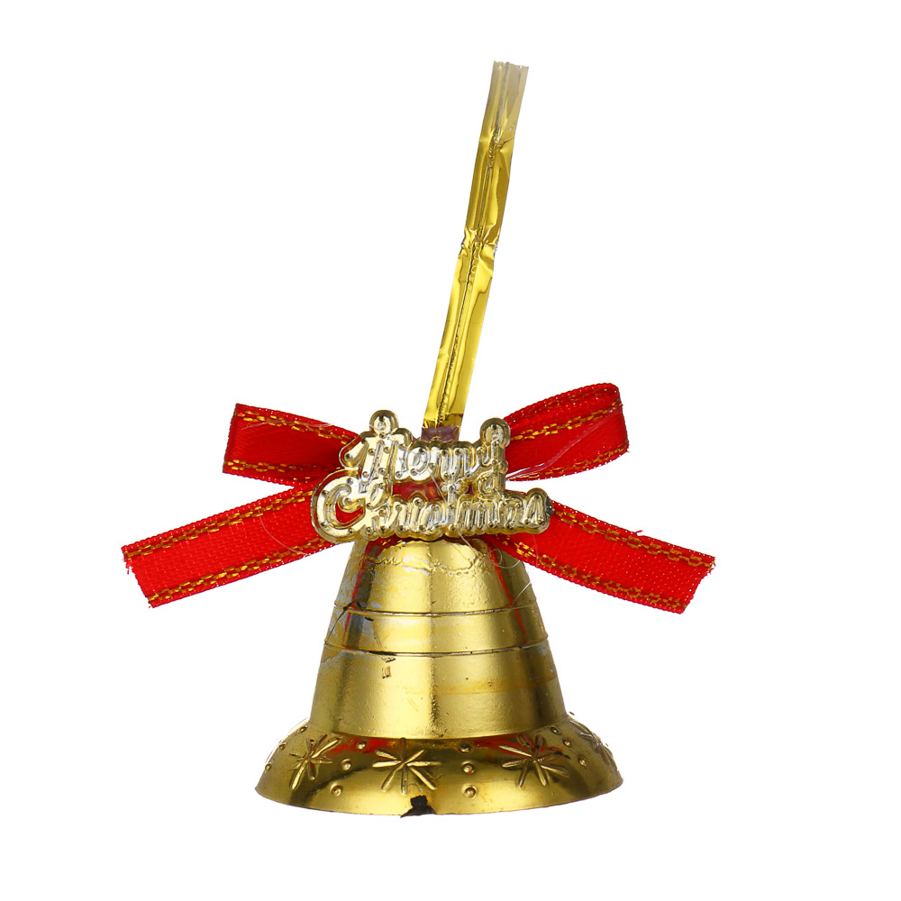 СНОУ БУМ Колокольчики 6 шт, 3,6 см, пластик, 26-772, арт.№ 376-835