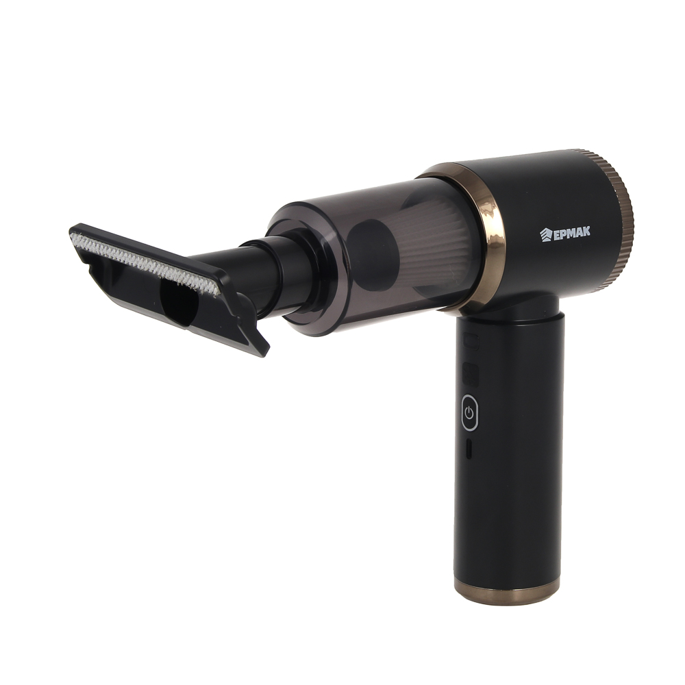 ЕРМАК Пылесос автомобильный, 8 насадок, 2 режима работы, 6000Па, зарядка от USB, арт.№ 784-016