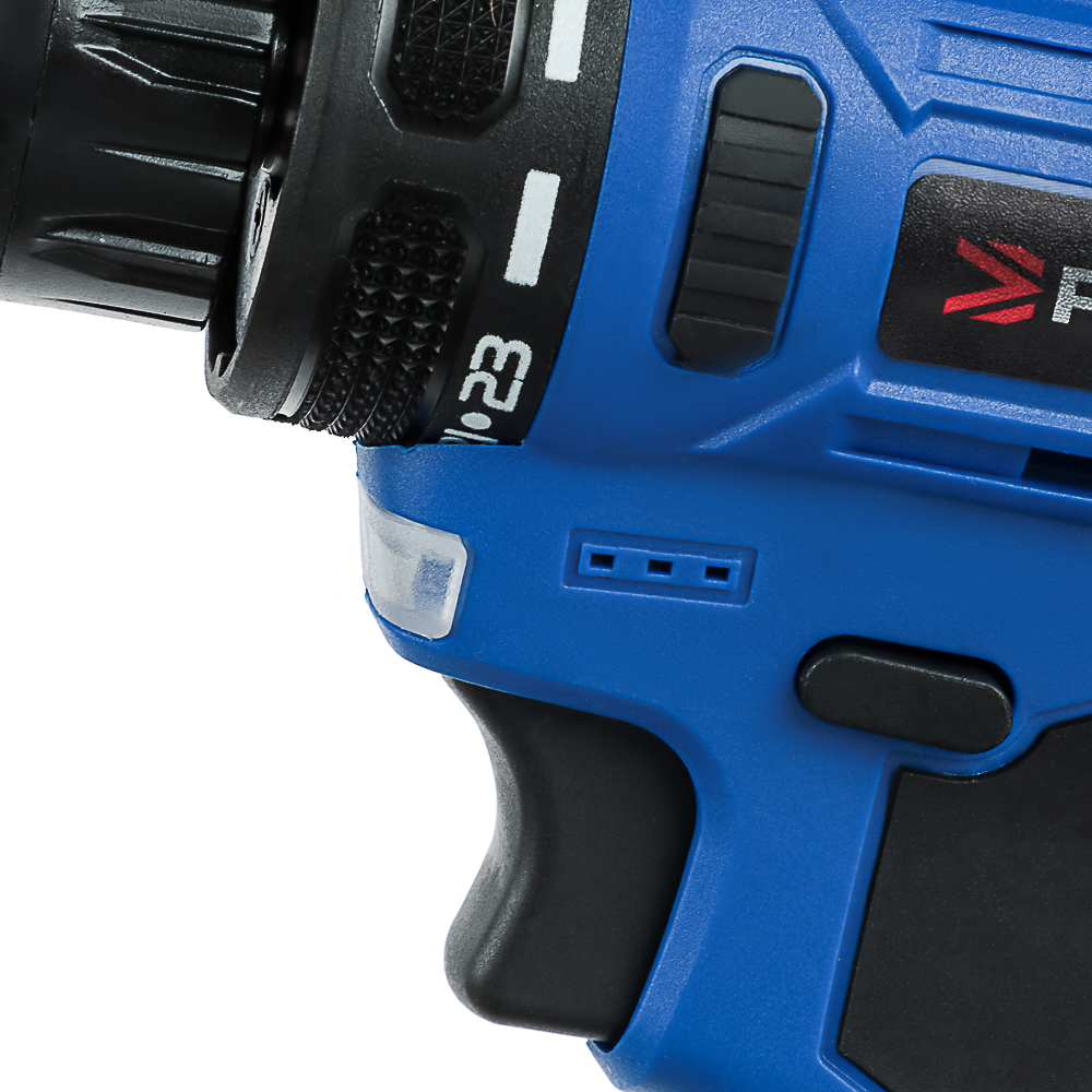 РОКОТ Дрель-шуруповерт аккумуляторный бесщеточный, 12В, 2*0 А*ч, 0-400/0-1400 об/мин, 38 Н*м, арт.№ 691-044