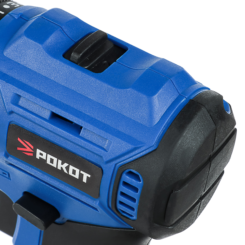 РОКОТ Дрель-шуруповерт аккумуляторный бесщеточный, 12В, 2*0 А*ч, 0-400/0-1400 об/мин, 38 Н*м, арт.№ 691-044