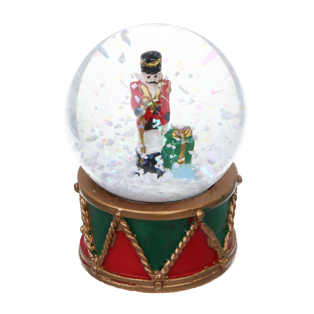 СНОУ БУМ Снежный шар Щелкунчик, 4,5x6,5 см, полистоун, стекло, 26-479, арт.№ 770-102