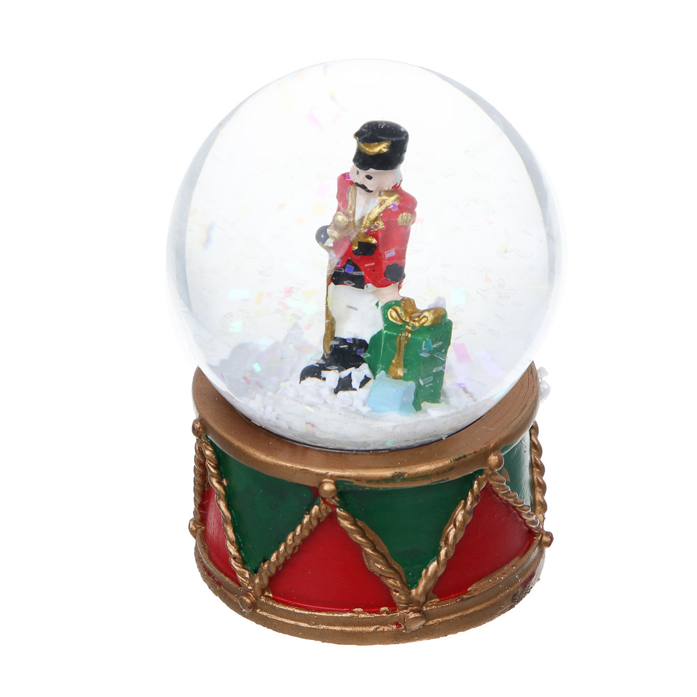 СНОУ БУМ Снежный шар Щелкунчик, 4,5x6,5 см, полистоун, стекло, 26-479, арт.№ 770-102