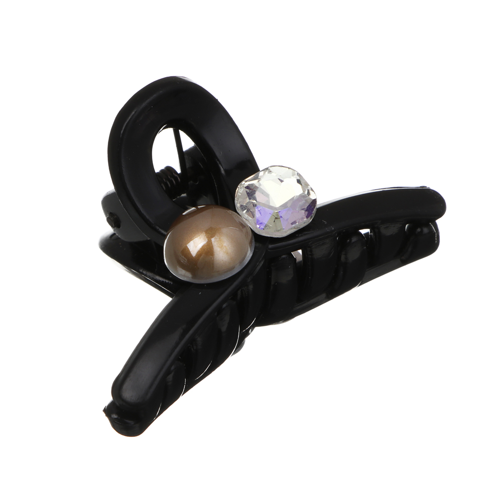 Краб для волос, тм ЮНИLOOK, 4,5см, пластик, 3 дизайна, #12, арт.№ 321-408