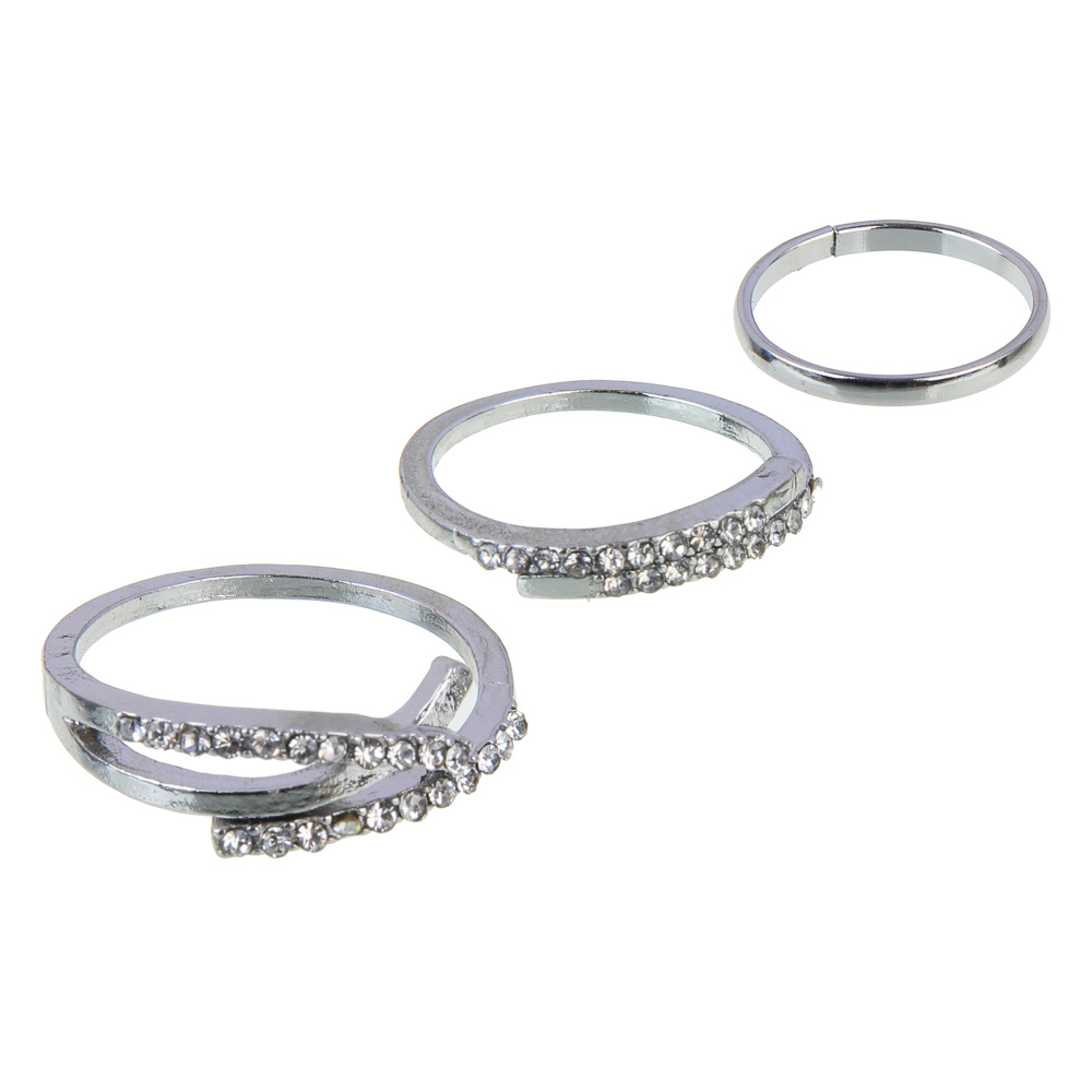 Набор из 3х колец, бижутерия, сплав, БЖ-6, арт.№ 023-009