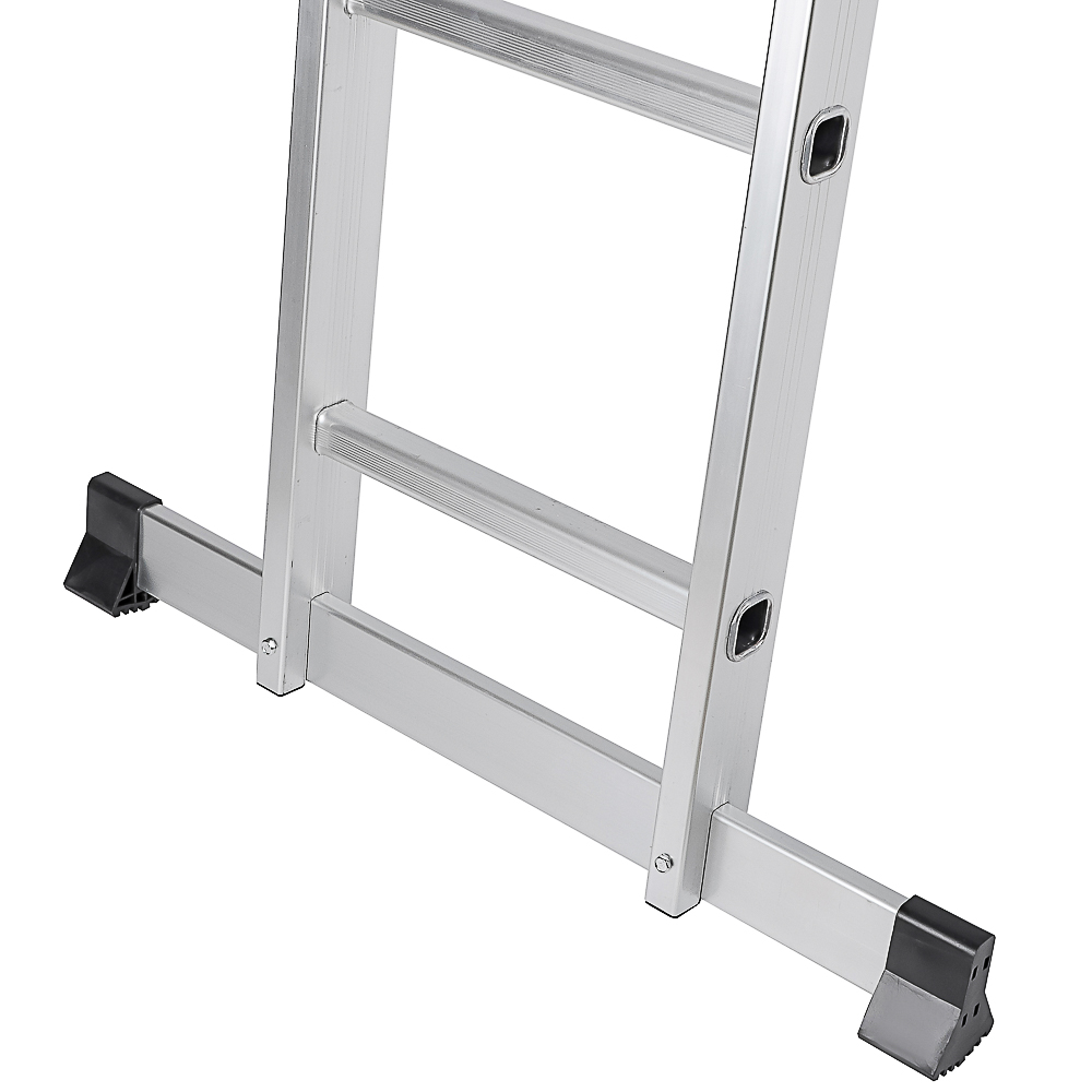 ЕРМАК Лестница-трансформер (макс.нагрузка 150кг) алюминий, 4 секции по 3 ступени,4х3,профиль 1,2мм, арт.№ 624-101