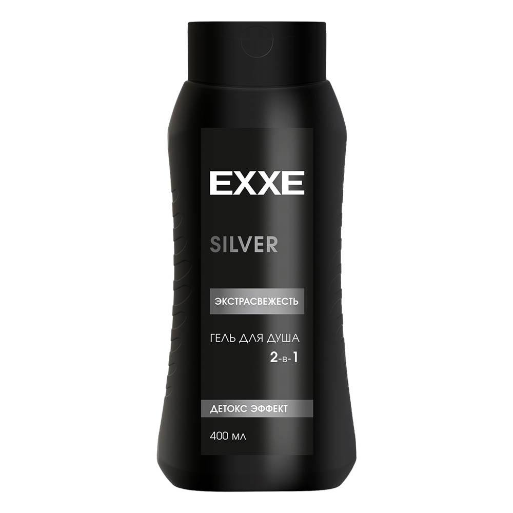 Гель для душа мужской 2 в 1 EXXE MEN "Экстрасвежесть" SILVER, 400мл, арт.№ 495-016