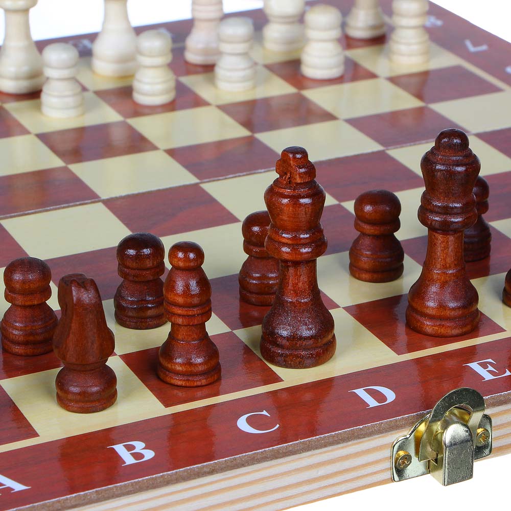 Рыжий Настольная игра, шахматы, дерево, пластик, 29х29см, 1, арт.№ 512-046