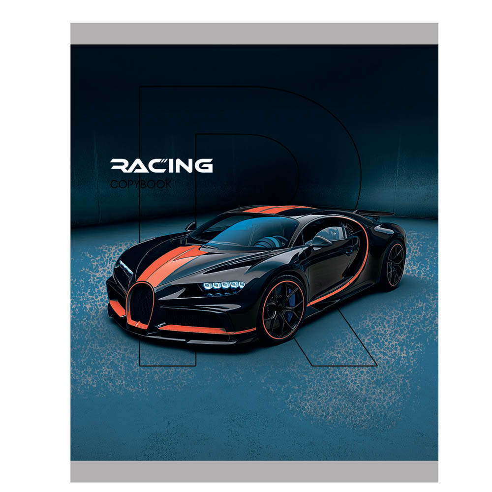 Тетрадь 48 л., А5, в клетку, БЕЛЫЕ ЛИСТЫ, обложка картон, скрепка, ТВИН-лак, арт.№ 578-193