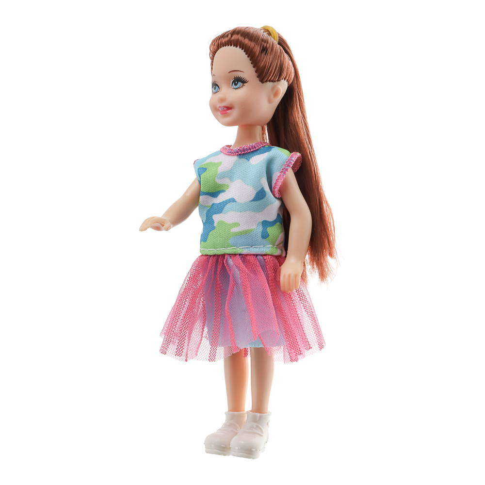 ИГРОЛЕНД Кукла шарнирная 28 см с дочками и акс., PVC, ABS, полиэстер, 23х6х32 см, арт.№ 436-179