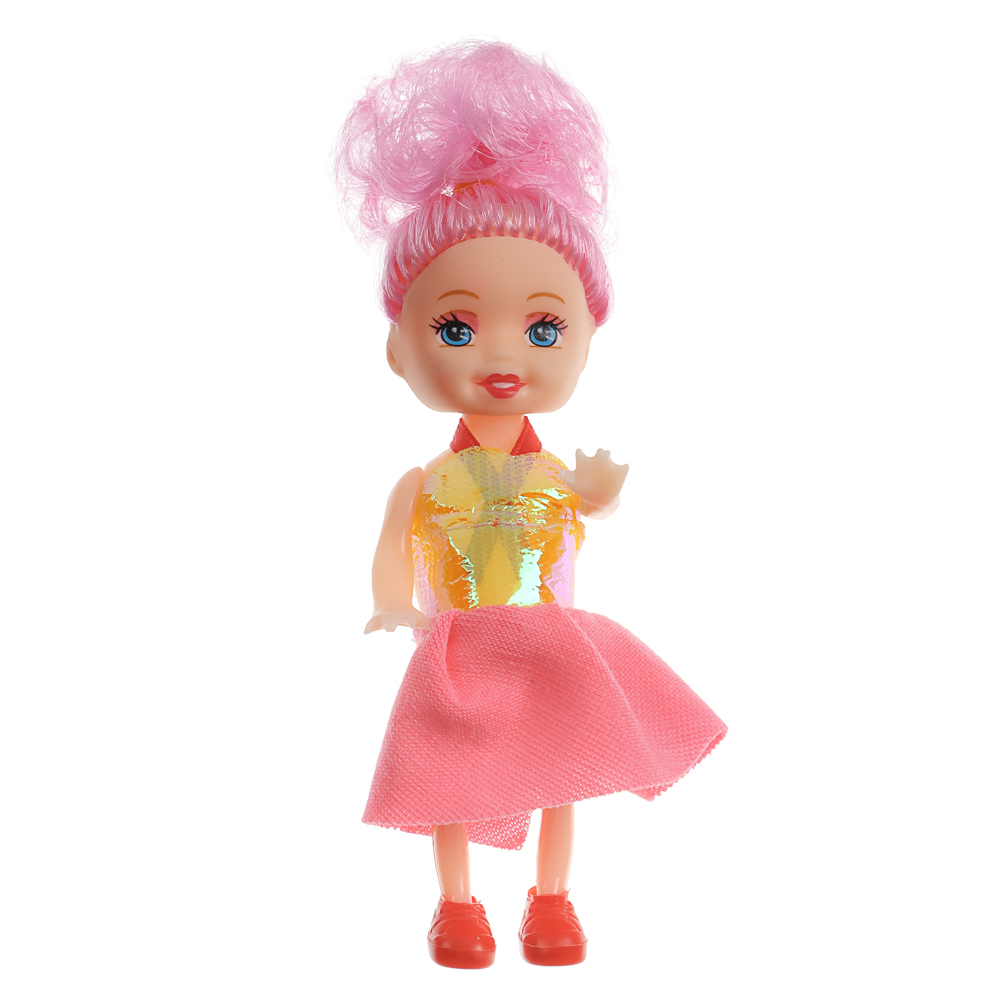 ИГРОЛЕНД Кукла шарнирная 28 см с дочками и акс., PVC, ABS, полиэстер, 23х6х32 см, арт.№ 436-179