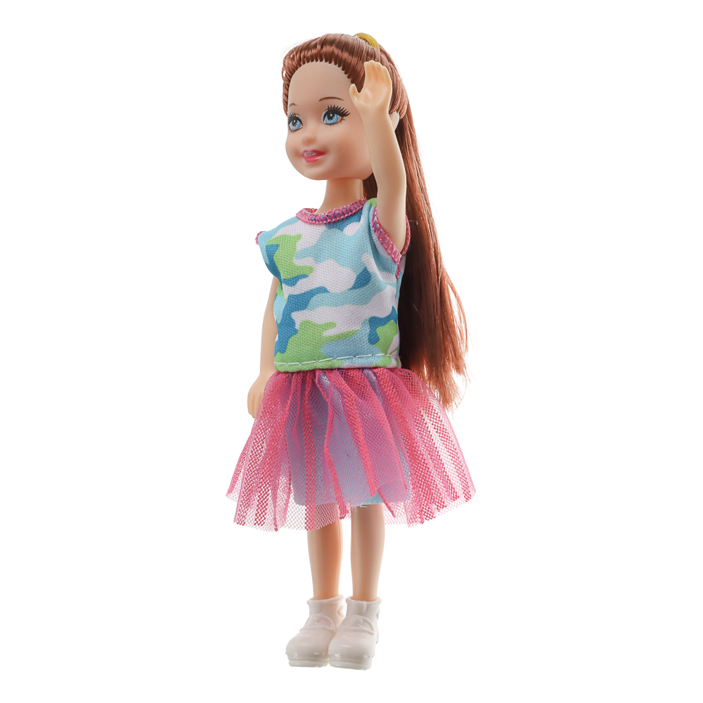 ИГРОЛЕНД Кукла шарнирная 28 см с дочками и акс., PVC, ABS, полиэстер, 23х6х32 см, арт.№ 436-179