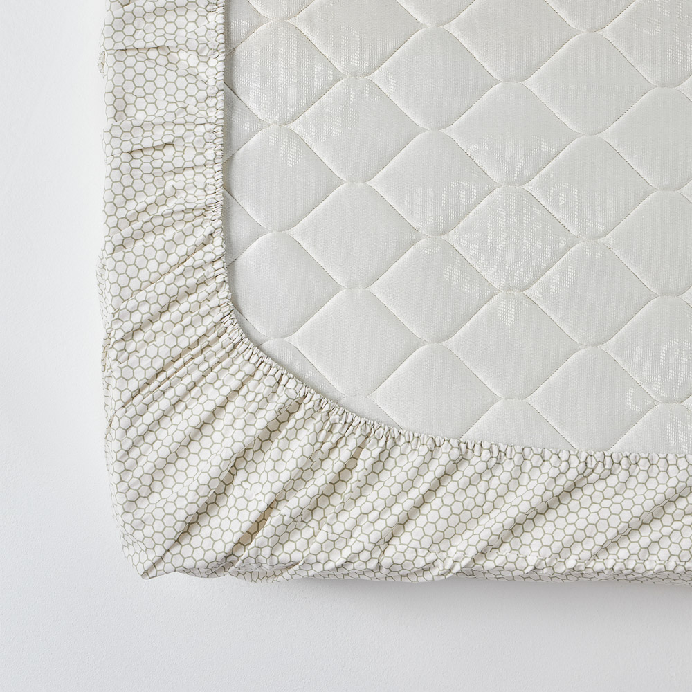 PROVANCE Эвкалипт Простыня на резинке 140х200х20см, 100% хлопок, поплин, зеленый, арт.№ 432-252