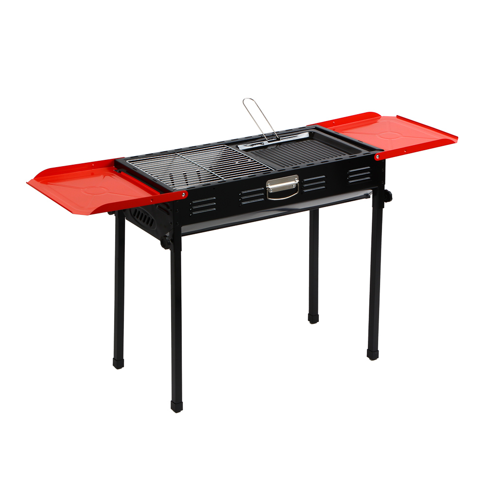 GRILLBOOM Мангал портативный, складной, 120х31х62см, рабочая поверхность 66х30см, железо, арт.№ 103-085