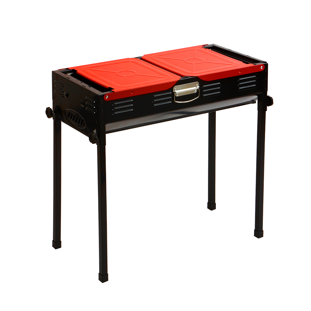 GRILLBOOM Мангал портативный, складной, 120х31х62см, рабочая поверхность 66х30см, железо, арт.№ 103-085