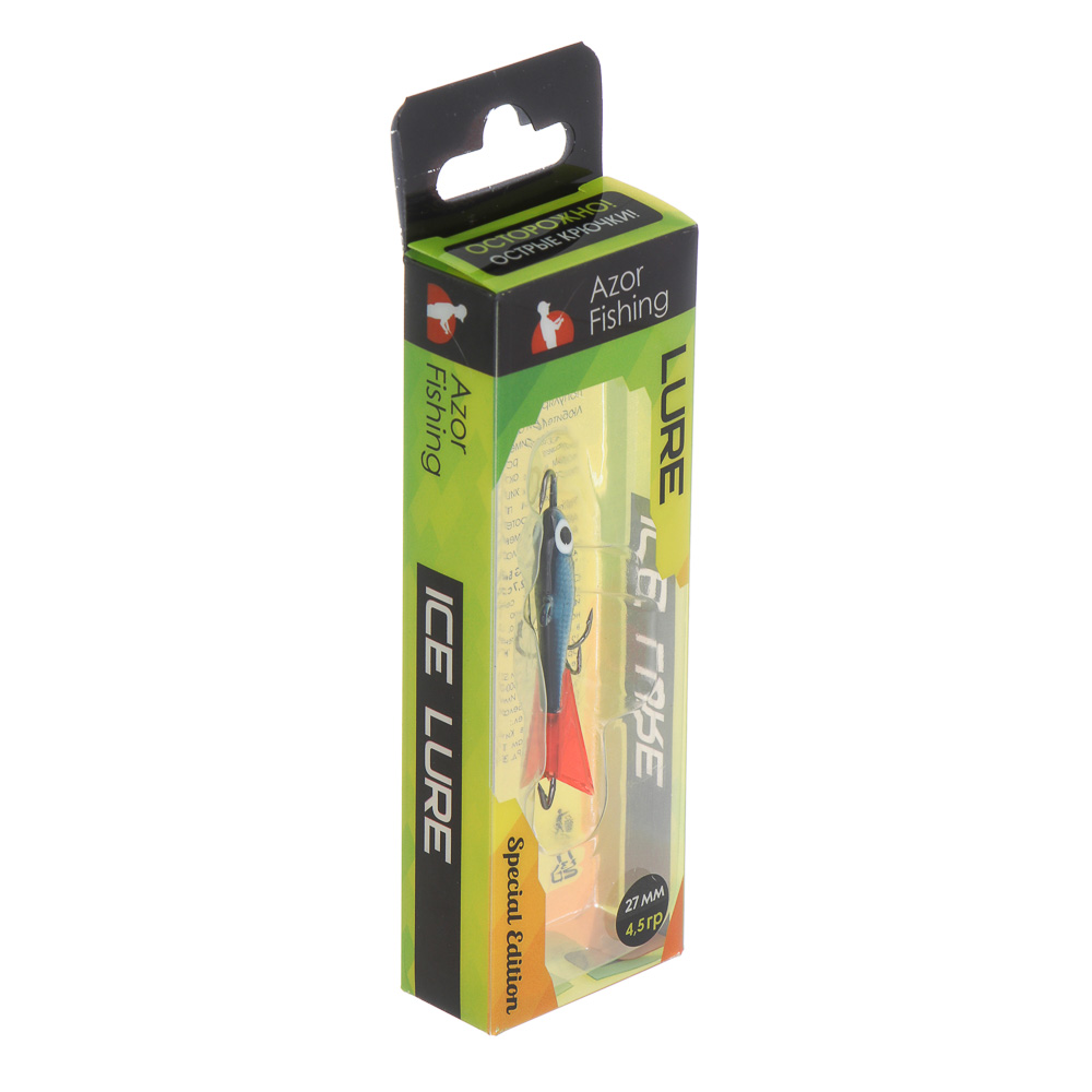 Балансир "Малек 2" тм AZOR FISHING, 2,7 см, 4,5 гр, 5 видов, арт.№ 125-020