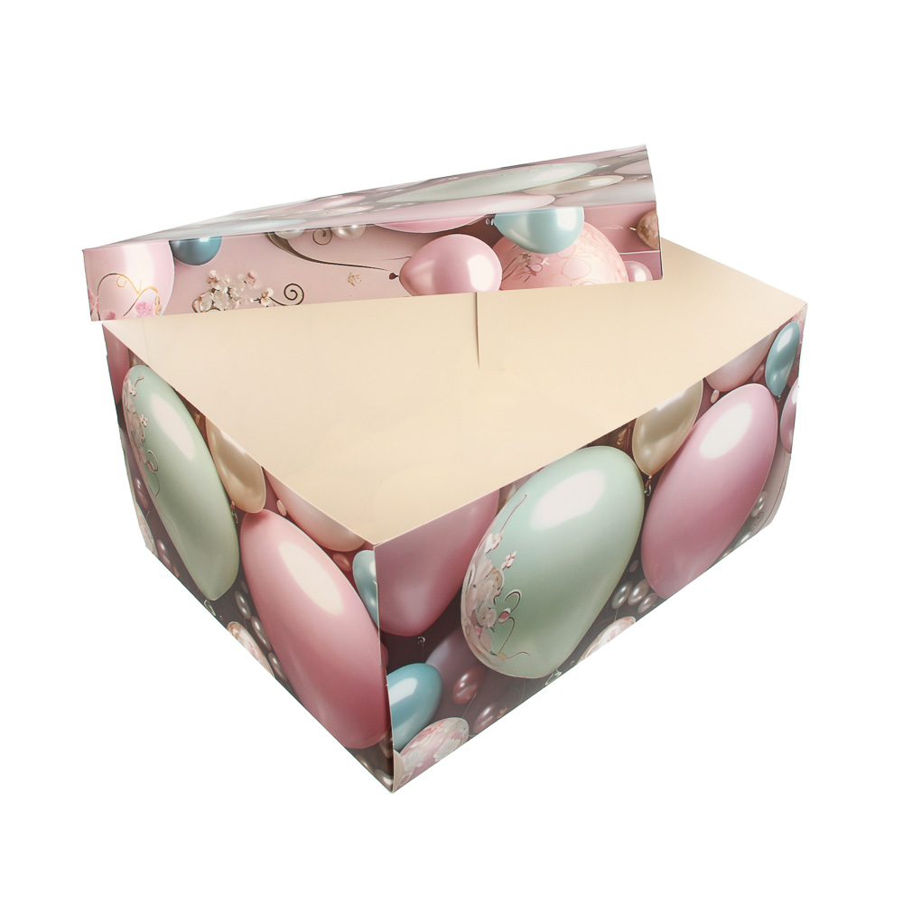 Коробка складная 31x25x16см, бумага, 4 дизайна, арт.№ 207-240