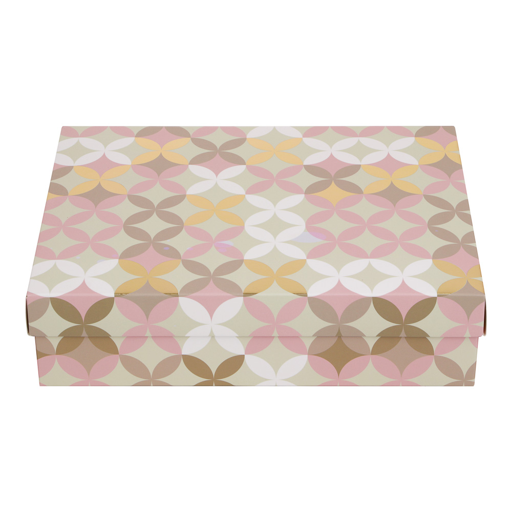 Коробка складная 27x20,5x6,8см, бумага, 4 дизайна, арт.№ 207-241