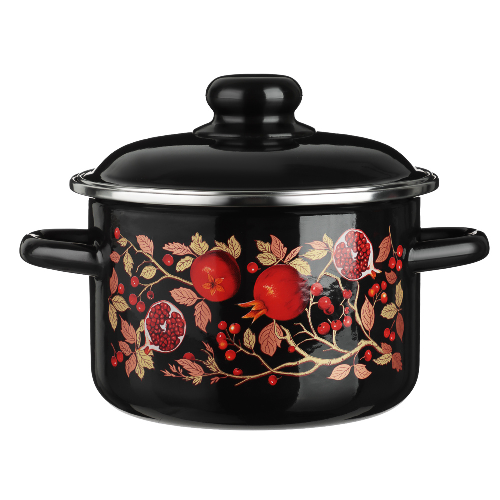 Гранат Кастрюля эмалированная 2л, индукция, арт.№ 894-583