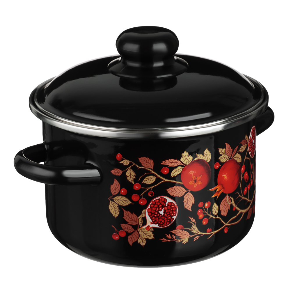 Гранат Кастрюля эмалированная 2л, индукция, арт.№ 894-583