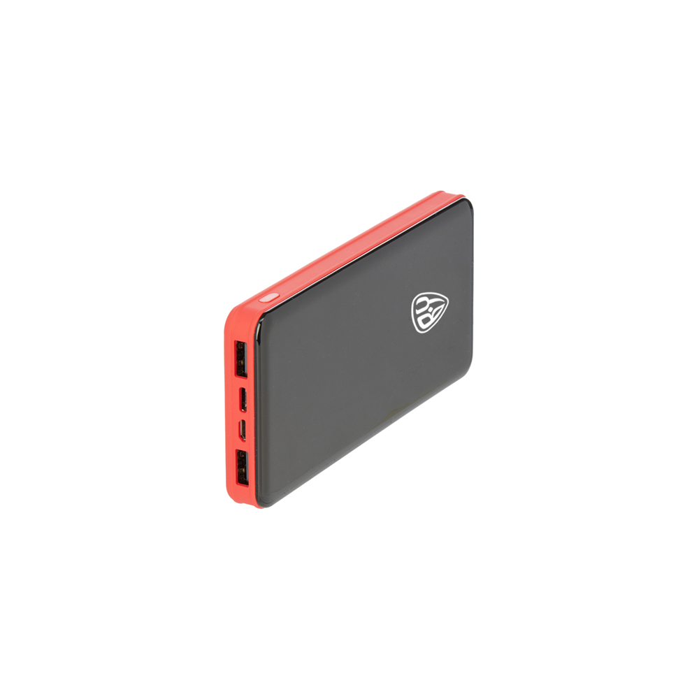 Аккумулятор мобильный BY 10000мАч, 2xUSB, 2А, дисплей, красный, арт.№ 916-213